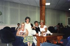 My mother;  Irena, Milenko & Violeta (from Kragujevac)